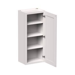 Boyel Living - 18-in W x 42-in H x 12-in D Shaker RTA Kitchen Wall Cabinet with Soft-Close Doors - Glacier White