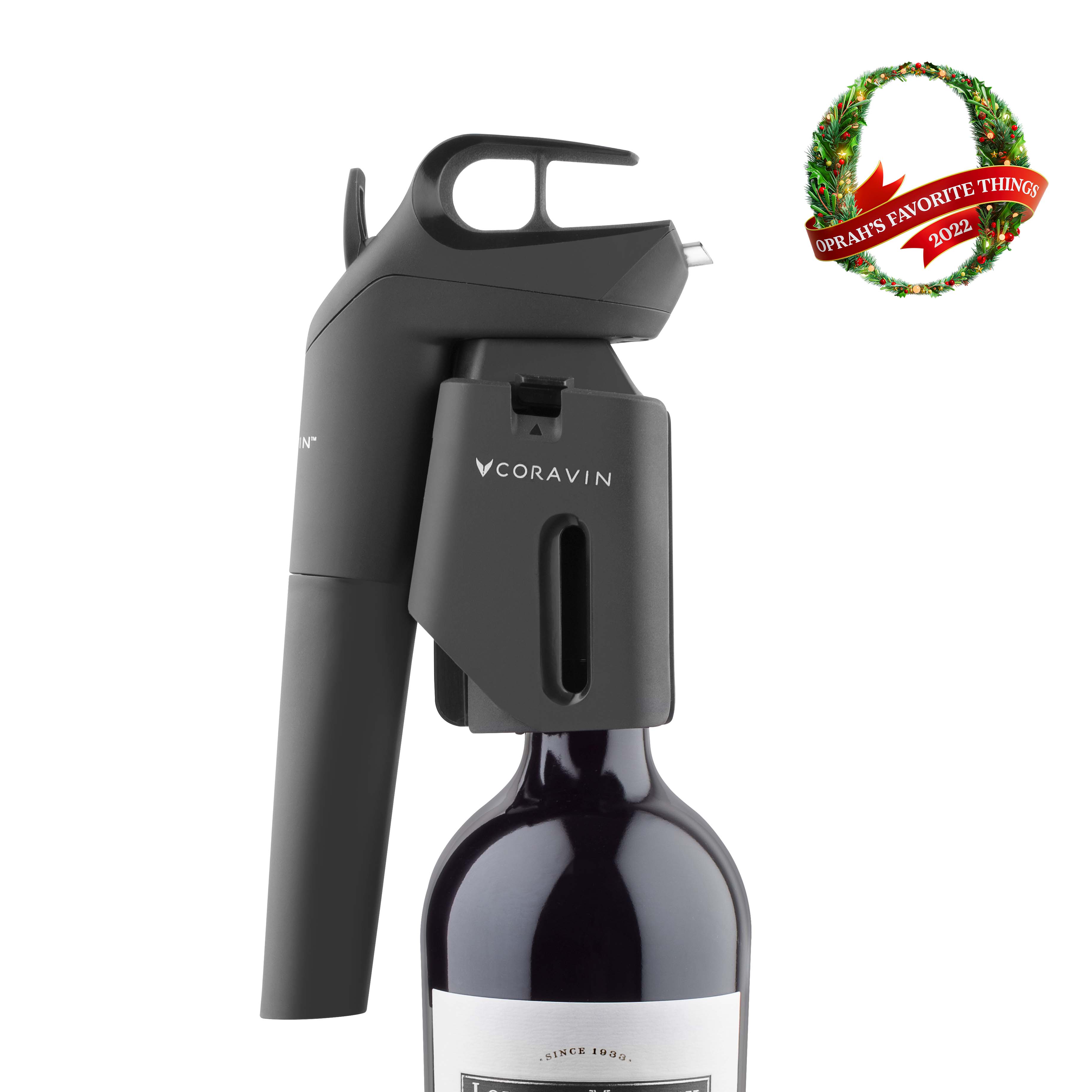 Left. Coravin - Timeless Three+ Wine Preservation System - Black.