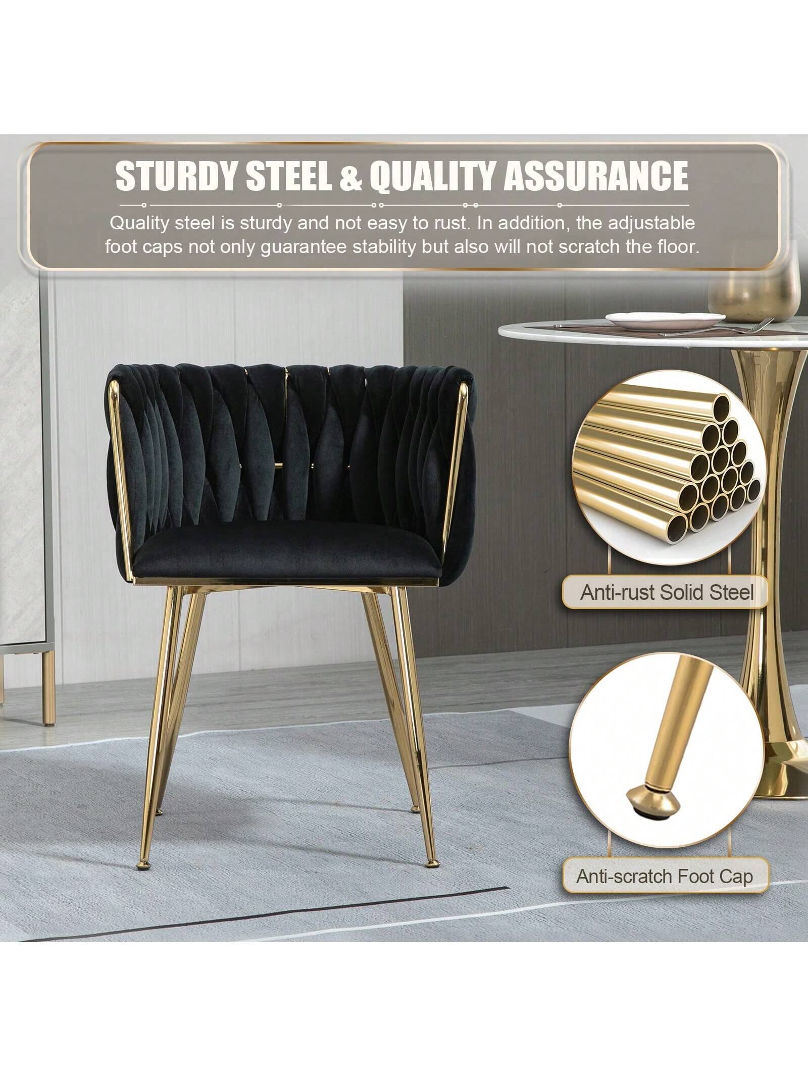 STURDY STEEL & QUALITY ASSURANCE

Quality steel is sturdy and not easy to rust. In addition, the adjustable foot caps not only guarantee stability but also will not scratch the floor.

Anti-rust Solid Steel

Anti-scratch Foot Cap