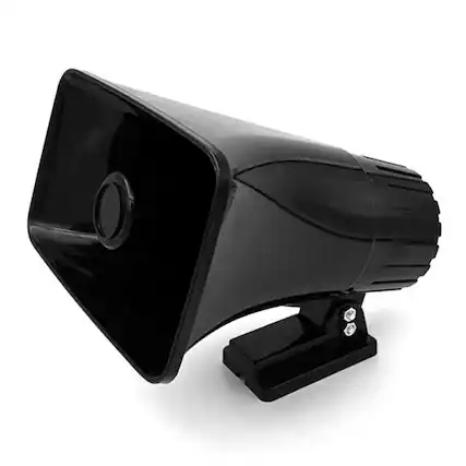 Front. Pyle - Pyle 8" Portable PA Horn Speaker for Indoor/Outdoor Use, 65W Peak Power, Black.