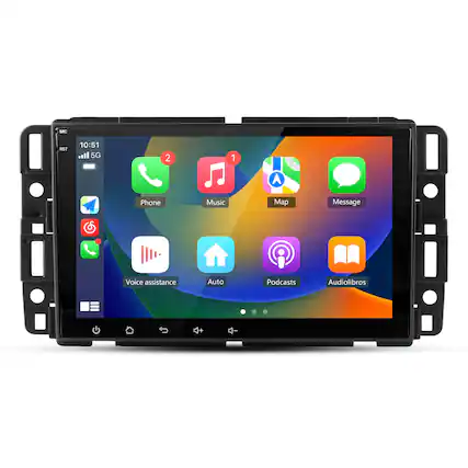MIC RST 10:51 5G 2 1
Phone Music Map Message Voice assistance Auto Podcasts Audiolibros