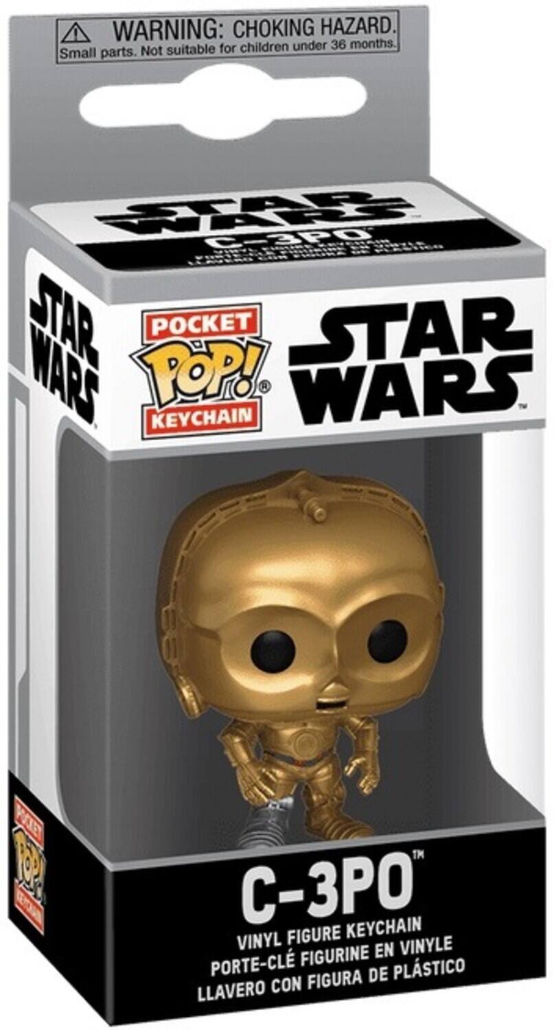 **WARNING: CHOKING HAZARD.**  
Small parts. Not suitable for children under 36 months.

**STAR WARS**  
**C-3PO**

**POCKET POP!**  
**KEYCHAIN**

**C-3PO**  
VINYL FIGURE KEYCHAIN  
PORTE-CLE FIGURINE EN VINYLE  
LLAVERO CON FIGURA DE PLÁSTICO