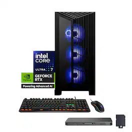 MSI - Upgraded - Aegis R2 AI Gaming Desktop,Intel Core Ultra 7 265,GeForce RTX 5070 Ti,24GB RAM,1TB SSD+1TB Dock Set,Win 11 Pro - Black