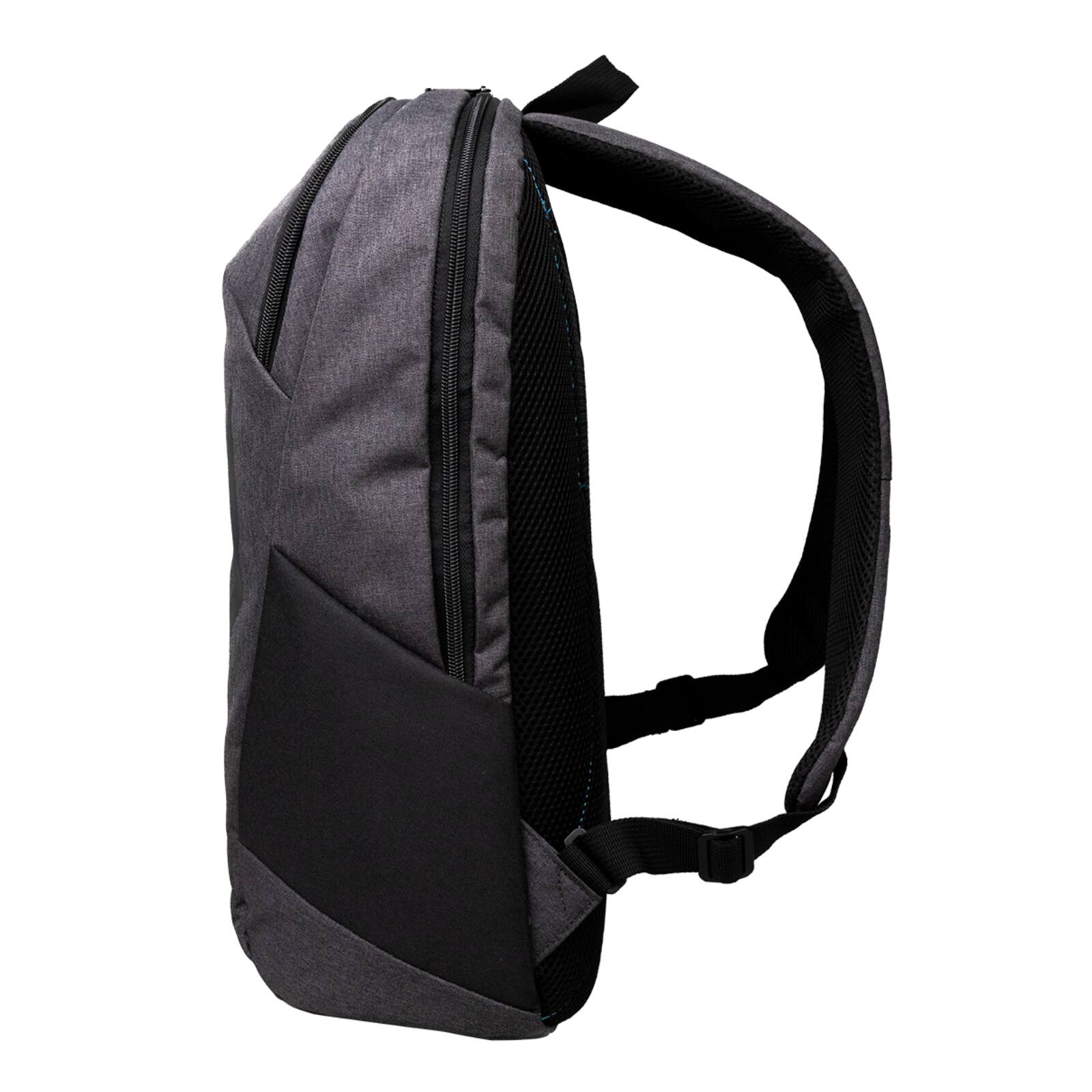 Back. Acer - Predator Flux Backpack – Water & Damage Resistant, Fits up to 16" Laptop, TSA-Friendly, Multi-Compartment - Black.