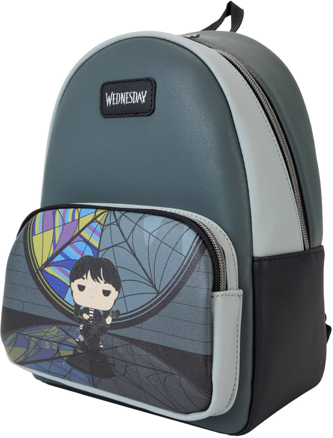 Alt View 1. Funko - FUNKO MGM Wednesday: Wednesday FUNKO Pop Art Mini-Backpack   - APPAREL - Multicolor.