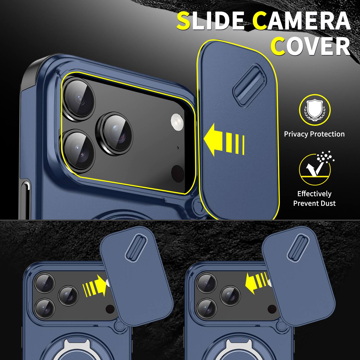 SLIDE CAMERA COVER  
Privacy Protection  
Effectively Prevent Dust