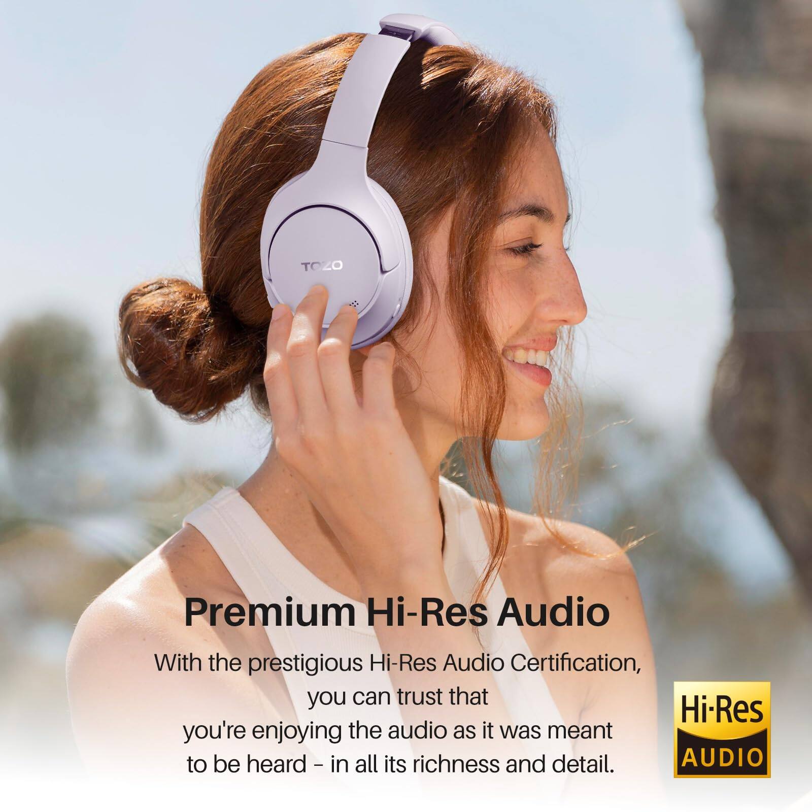 TOZO Premium Hi-Res Audio
With the prestigious Hi-Res Audio Certification, you can trust that you're enjoying the audio as it was meant to be heard - in all its richness and detail. Hi-Res AUDIO