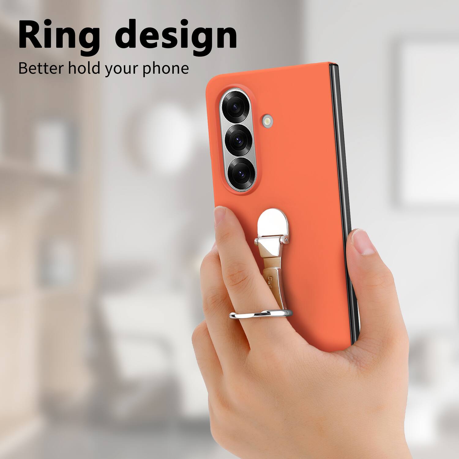 Ring design  
Better hold your phone