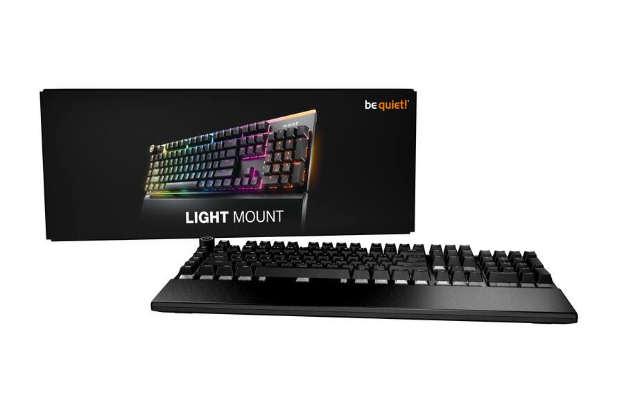 be quiet! Light Mount Silent Linear Mechanical RGB Gaming Keyboard ...