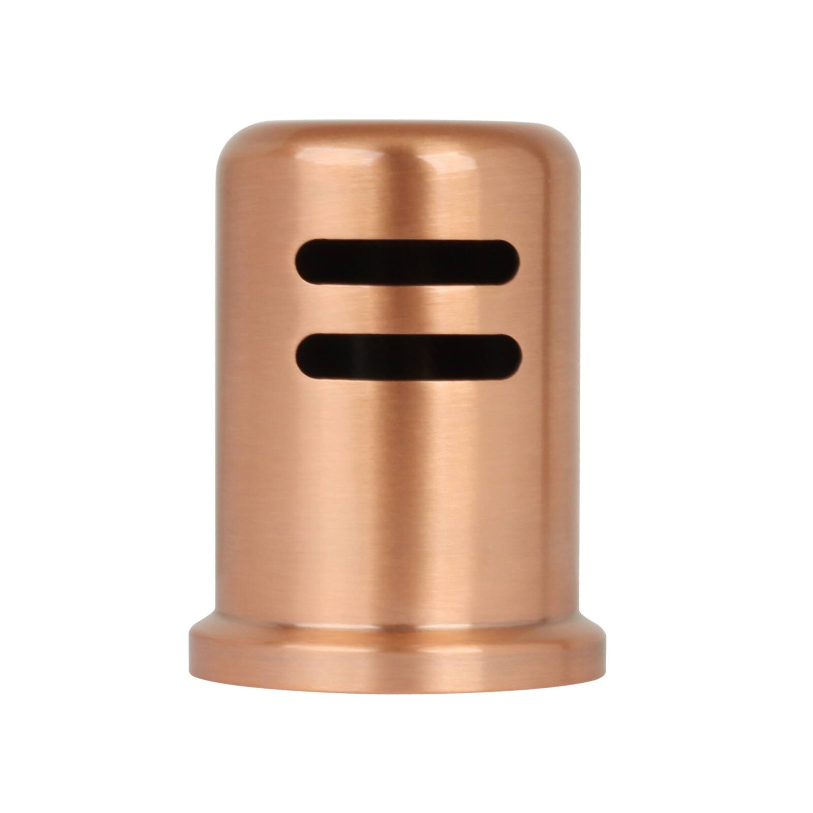 Angle. Akicon - Akicon Solid Brass Kitchen Dishwasher Air Gap Cap Cover for Replacement in Copper - Copper.