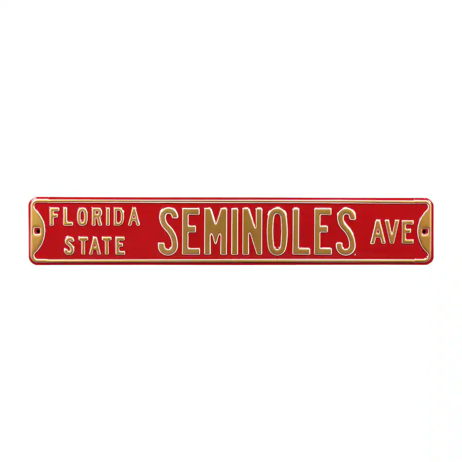 Authentic Street Signs Florida State Seminoles 6" x 36" College