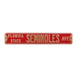 Authentic Street Signs - Garnet Florida State Seminoles 6" x 36" College Ave Street Sign - Burgundy