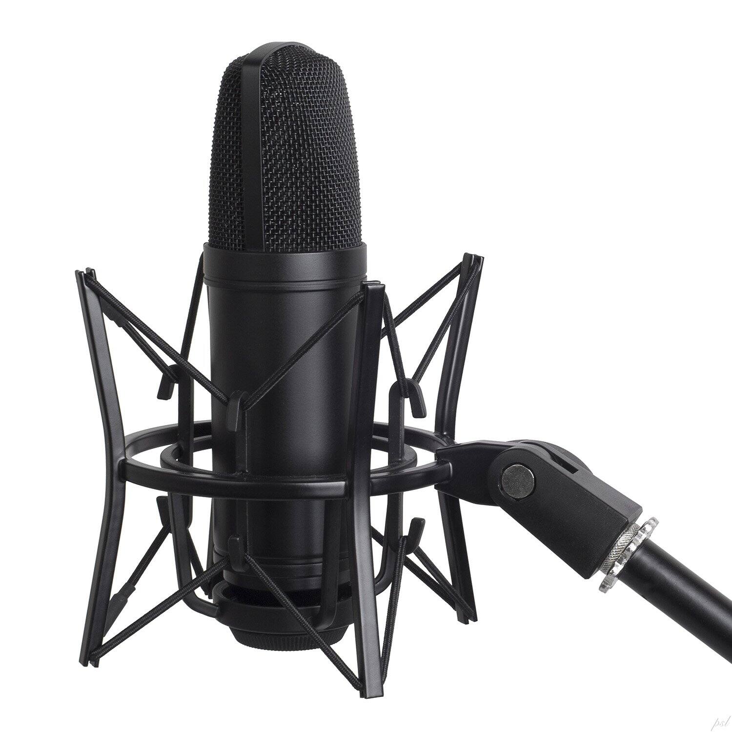 Alt View 2. Lyxpro - MKS1-B Condenser Spider Microphone Shock Mount with Anti Vibration and Isolation - Black.