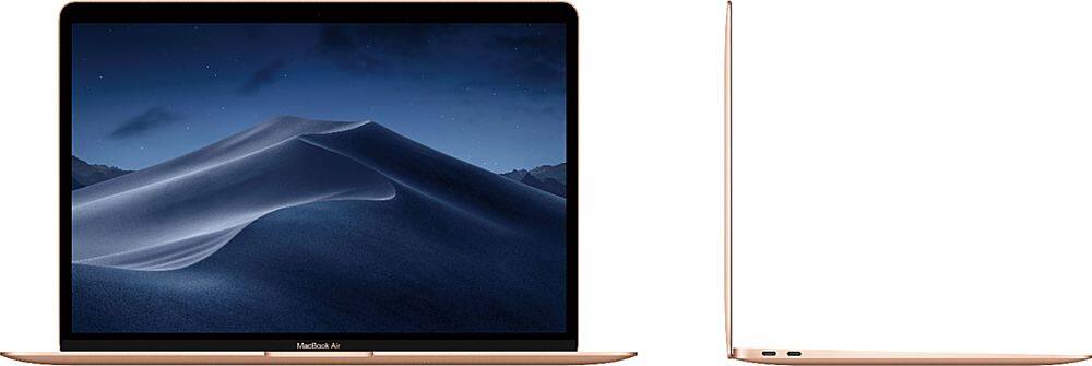 Alt View 4. Apple - Apple MacBook Air 13.3" Certified Refurbished - Intel Core i5 1.6 with 8GB Memory - 128GB SSD (2018) - Gold.