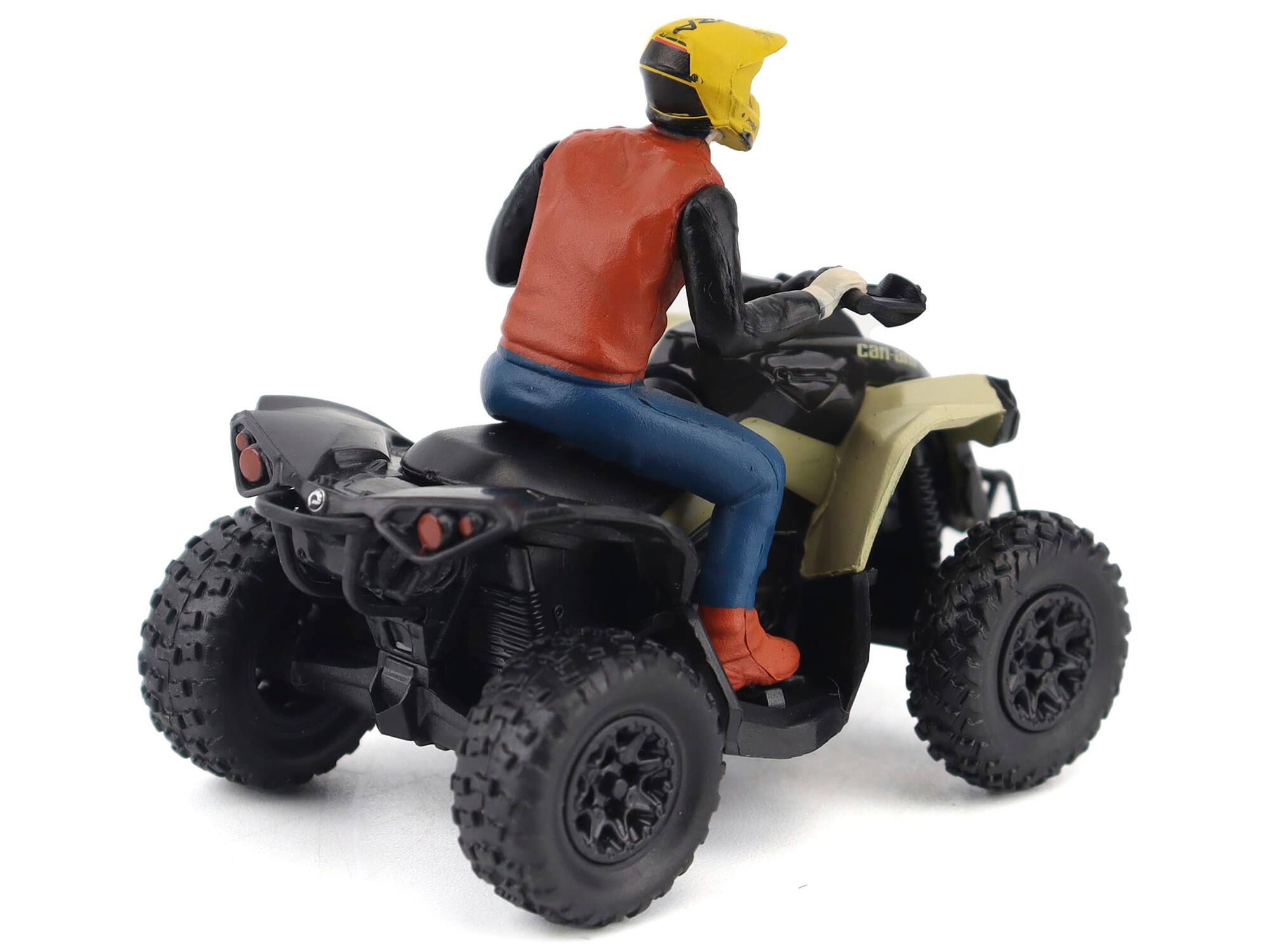 Alt View 3. BRP Models - Can-Am Renegade X XC 1000R ATV Desert Tan with Driver Figure 1/32 Diecast Model by BRP Models.