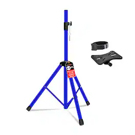 5 CORE - Speaker Stand Tripod Heavy Duty Adjustable 54" Universal Mount for PA DJ Studio - Blue