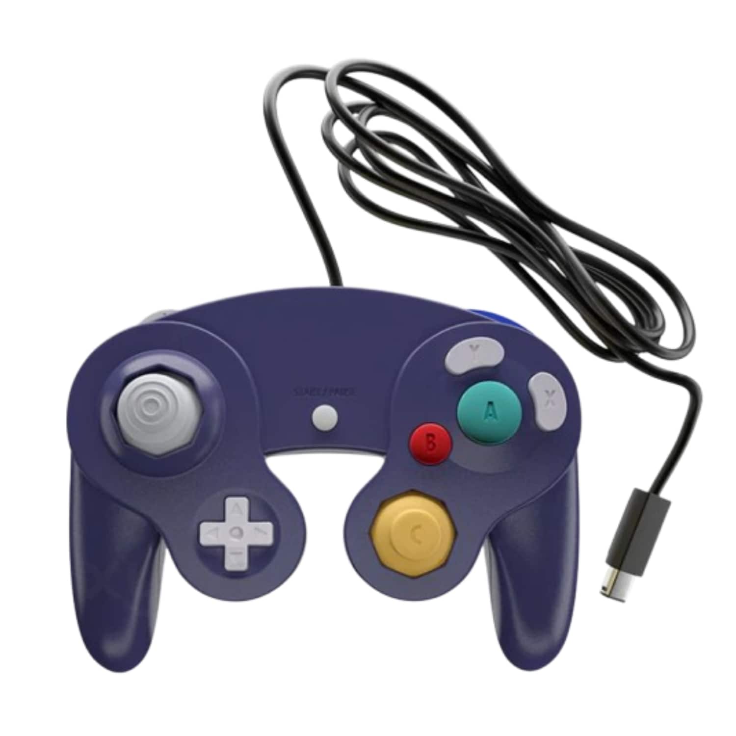 Stock Preferred - Wired NGC Controller Gamepad for Nintendo GameCube,Wii & Wii U Console - Indigo
