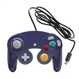 Stock Preferred - Wired NGC Controller Gamepad for Nintendo GameCube,Wii & Wii U Console - Indigo