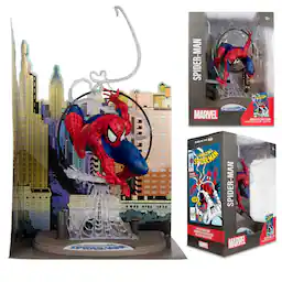 Marvel Spider-Man 1:6th Scale 11.7" Posed Figure with Scene & Comic (Based on The Amazing Spider-Man #301)