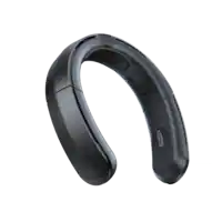 TORRAS - COOLiTE Portable Foldable Neck Fan - Space Black - Front_Zoom