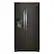 Front. Whirlpool - 25 Cu Ft. Wide Side-by-Side Refrigerator - Black Stainless.