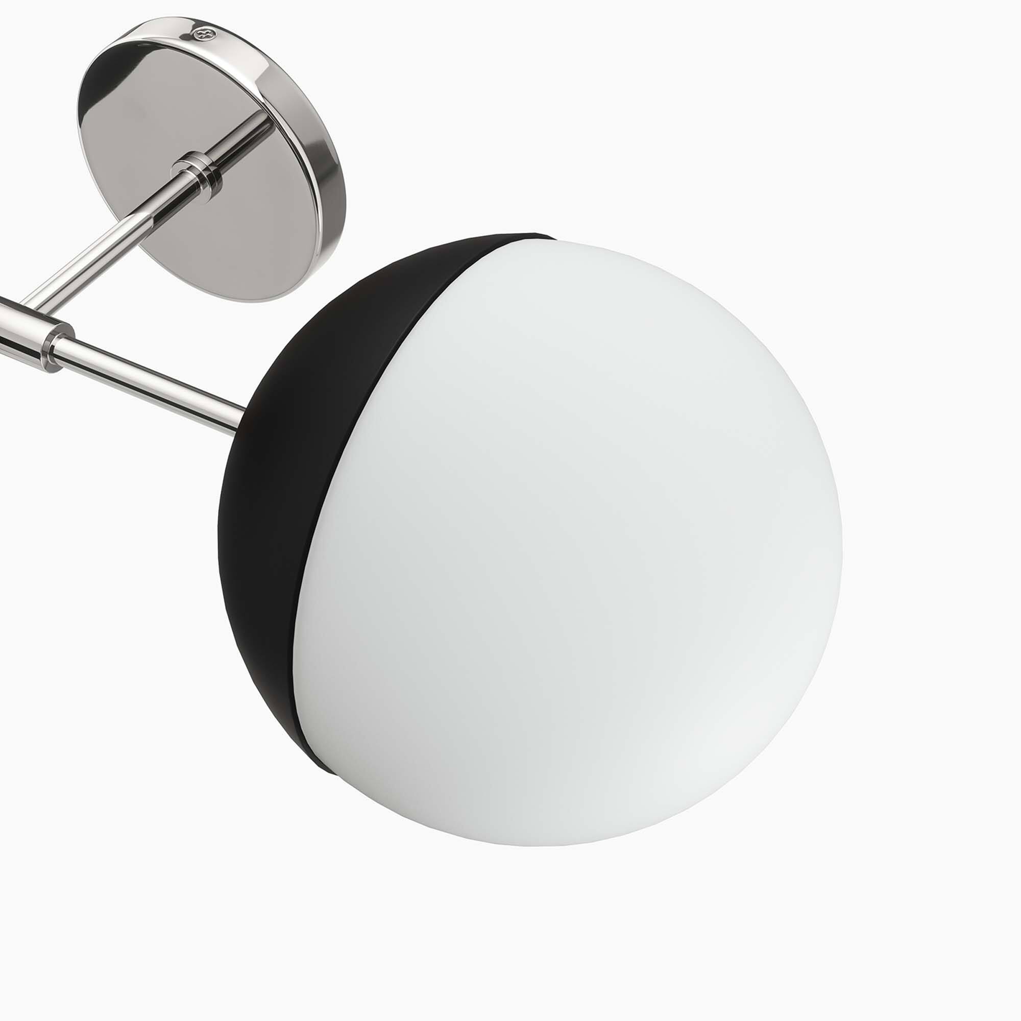 Alt View 6. Modway - Stellar 2-Light Wall Sconce by Modway - Opal Polished Nickel.