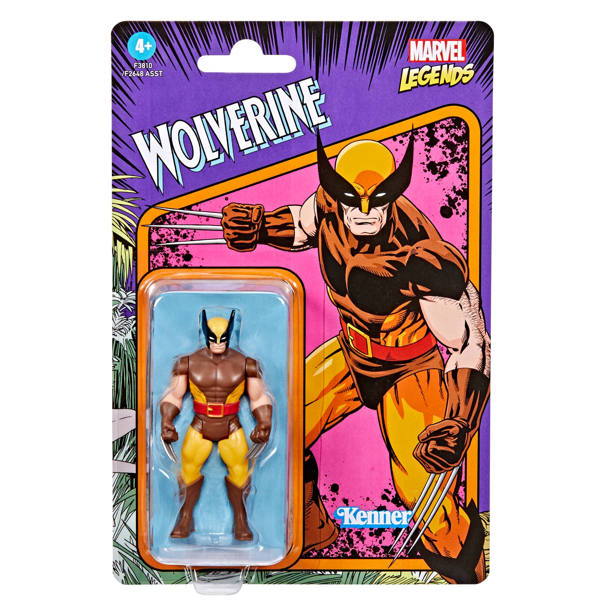 Angle. Marvel - Legends Retro 375 Wolverine Figure.