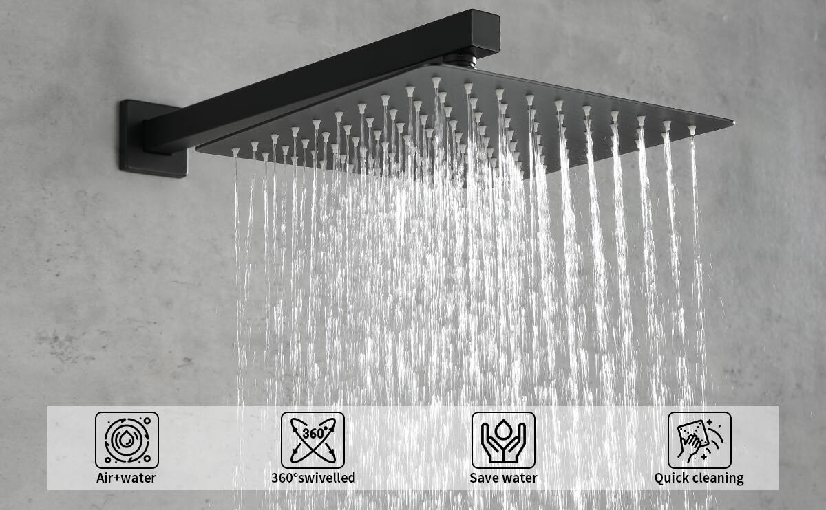 - Air+water
- 360° swivelled
- Save water
- Quick cleaning