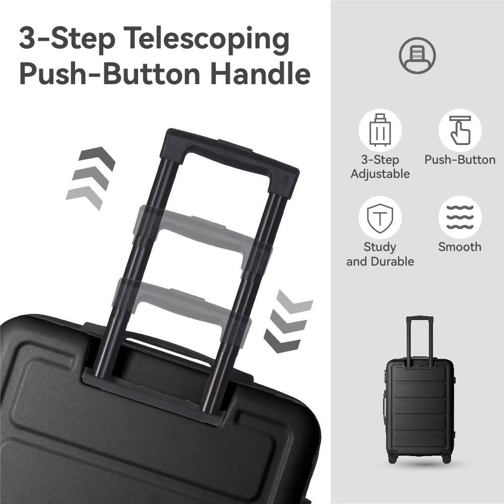 Bestier 3 Piece ABS Hardshell Luggage Set (20”/24”/28”) with