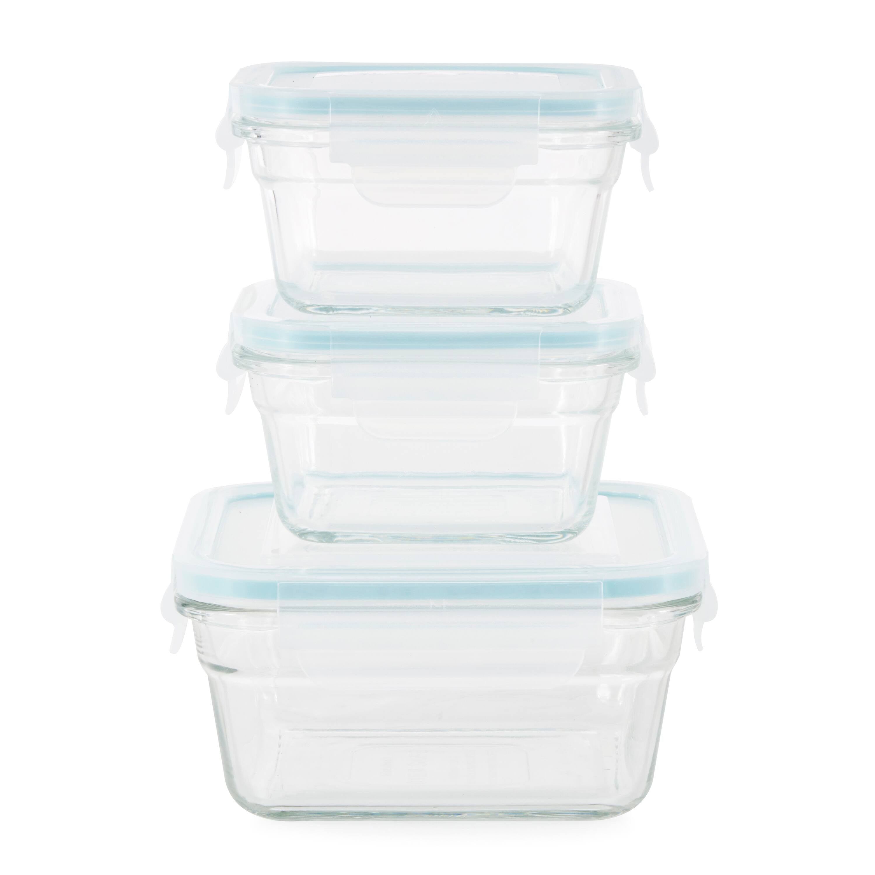 Alt View 1. Glasslock - Glasslock Oven and Microwave Safe Glass Food Storage Containers 14 Piece Set - Clear.