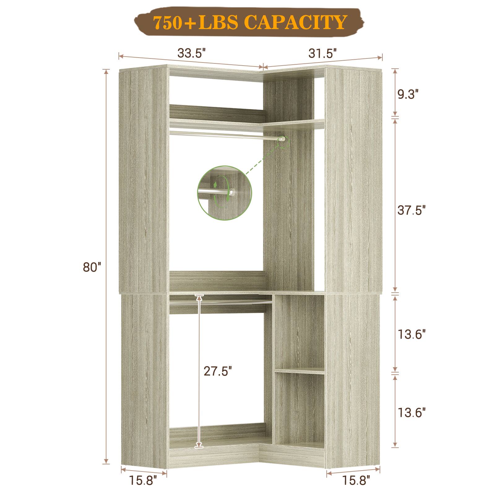 750+ LBS CAPACITY

33.5"  
31.5"  
9.3"  
37.5"  
80"  
13.6"  
27.5"  
13.6"  
15.8"  
15.8"