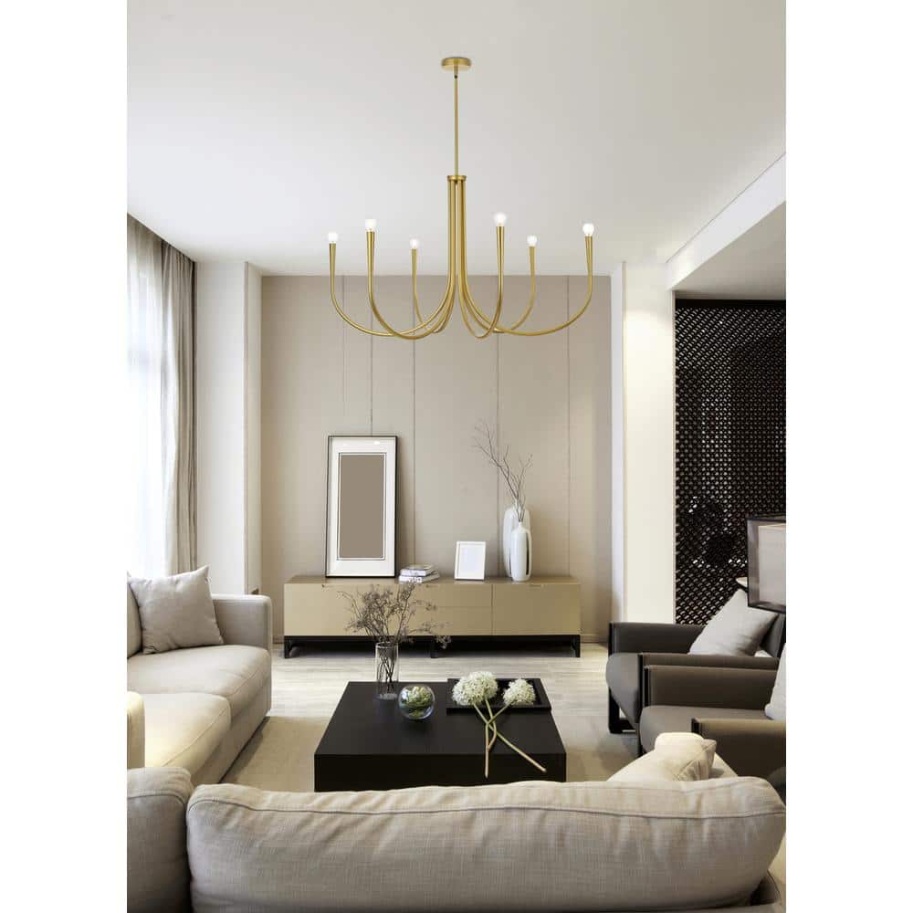 Living District - Layne 42 inch chandelier - Brass price history on PriceWatchPro