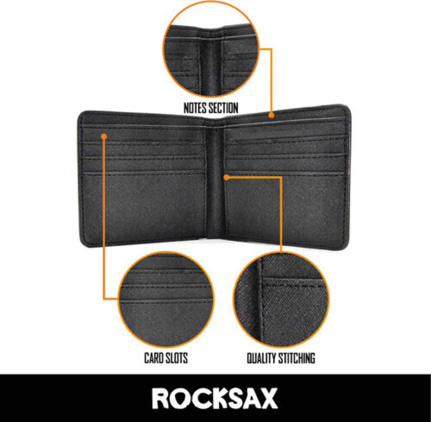 - Notes Section
- Card Slots
- Quality Stitching
- Rocksax