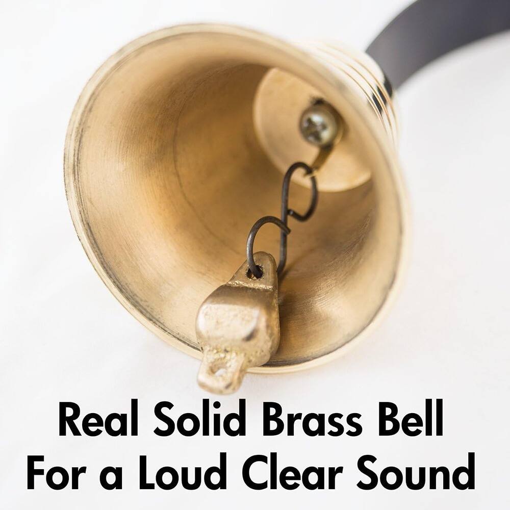 Real Solid Brass Bell  
For a Loud Clear Sound