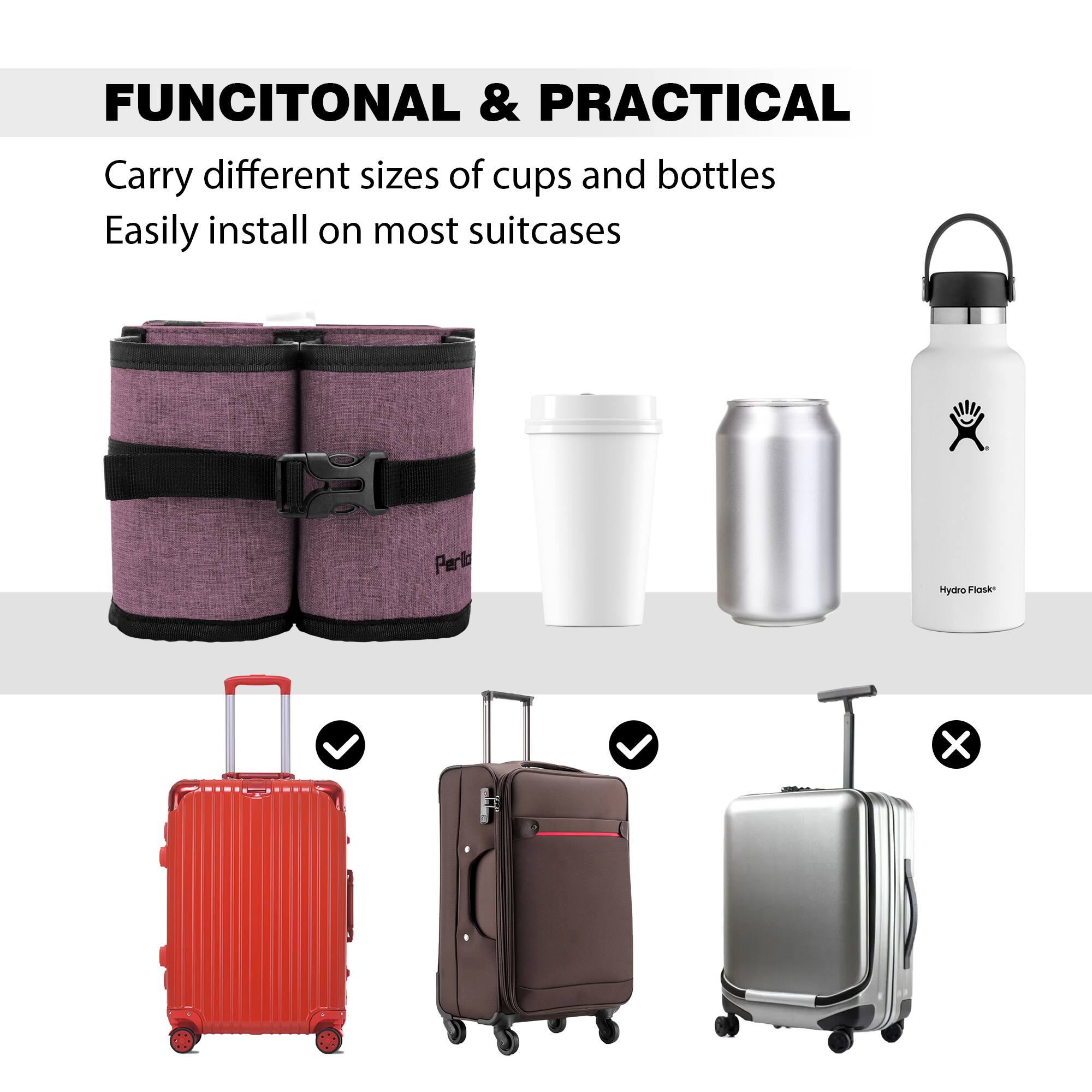 **FUNCTIONAL & PRACTICAL**

- Carry different sizes of cups and bottles
- Easily install on most suitcases

Hydro Flask
