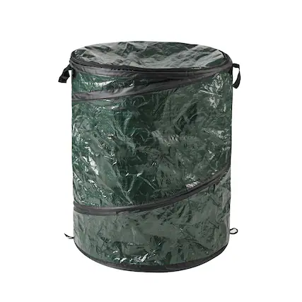 Front. Wakeman - 29.5-Gallon Pop Up Trash Can - Green.