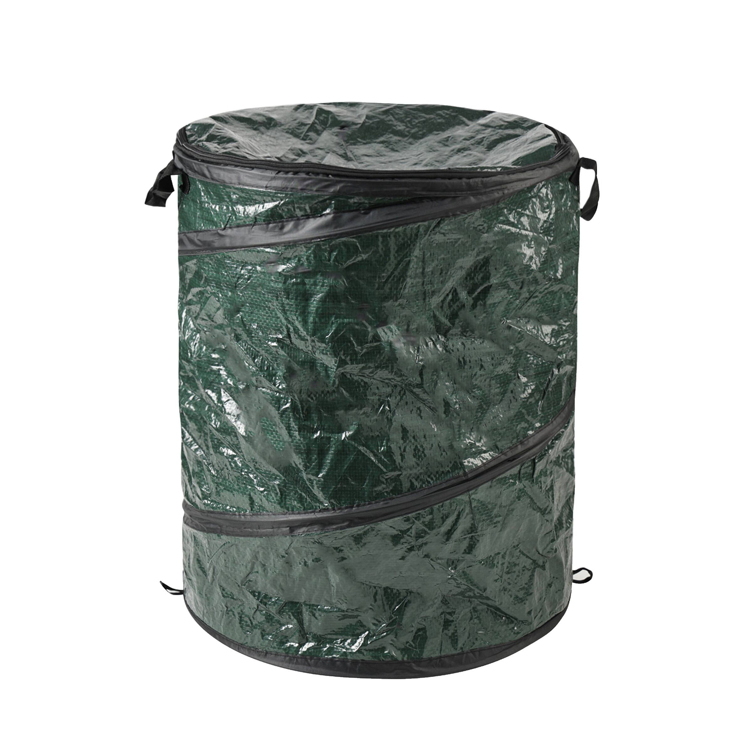 Front. Wakeman - 29.5-Gallon Pop Up Trash Can - Green.