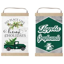 Jardine - Loyola Greyhounds 12" x 20" Reversible Banner Sign - White