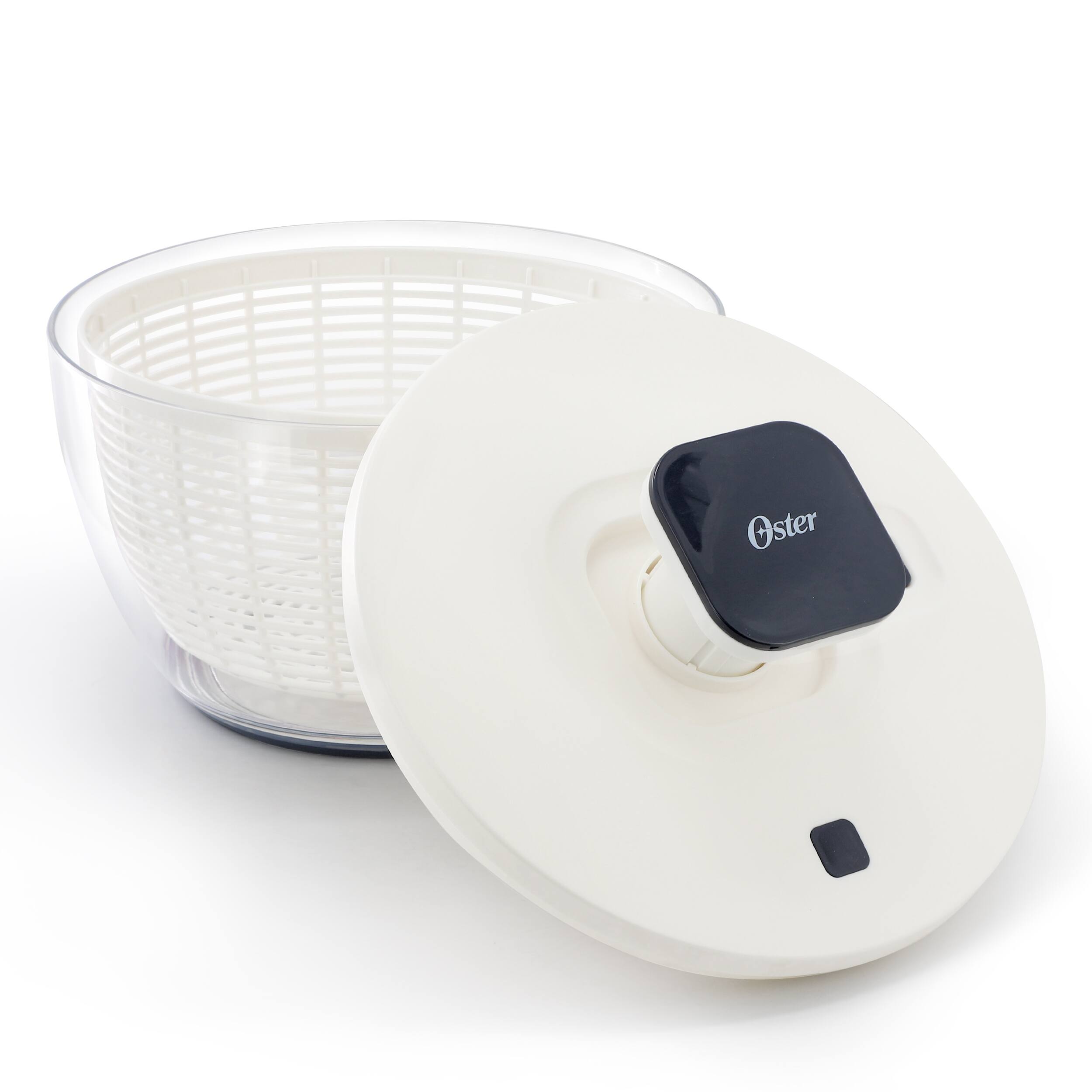 Alt View 1. Oster - Oster Hunterdale 6.3 Quart Plastic Salad Spinner in White.