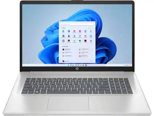 Front. HP - HP 17-cp2335ds Notebook (TOUCHSCREEN), Windows 11 Home 64-Bit.