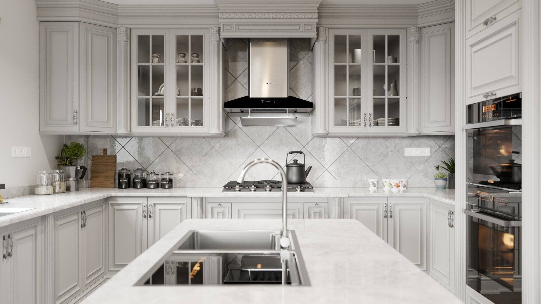 Alt View 2. FOTILE - FOTILE 36" 1300 CFM Wall-Mount Range Hood in Stainless Steel - stainless steel.