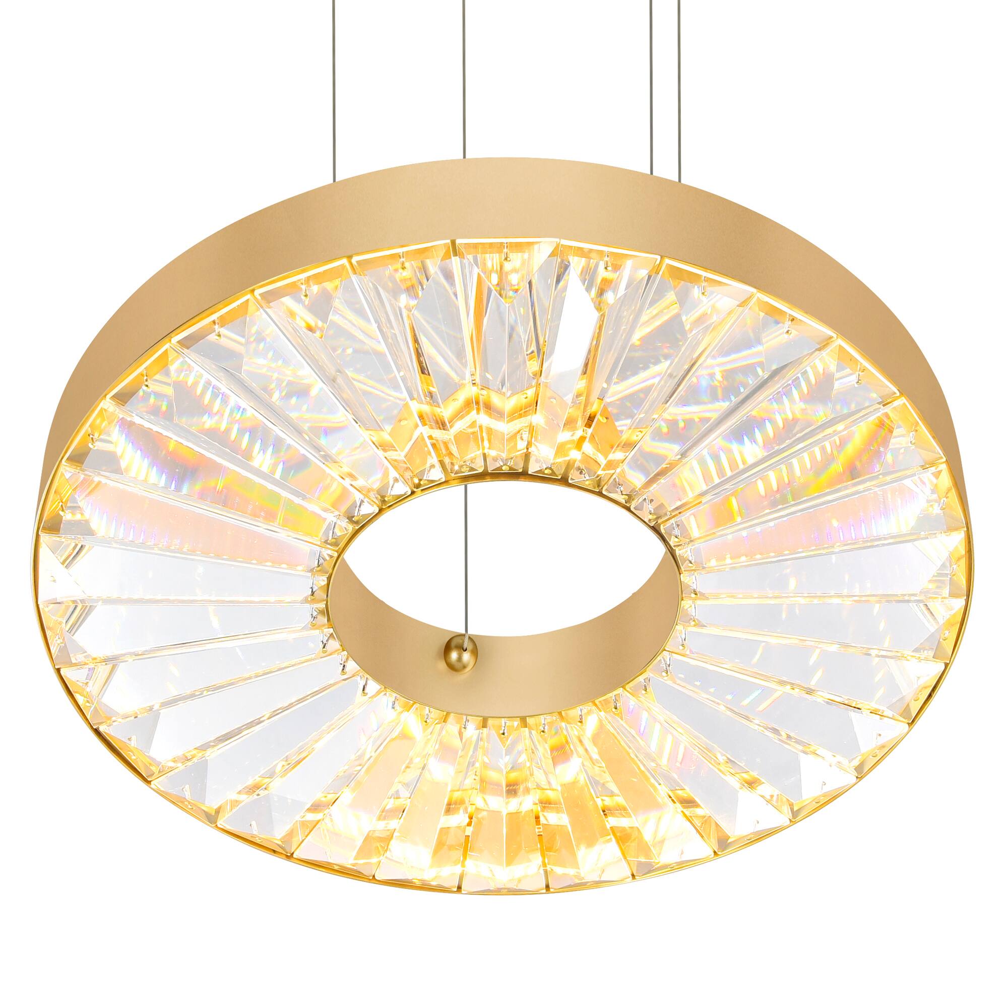 Back. CWI Lighting - Bjoux LED Chandelier With Sun Gold Finish - Sun Gold.