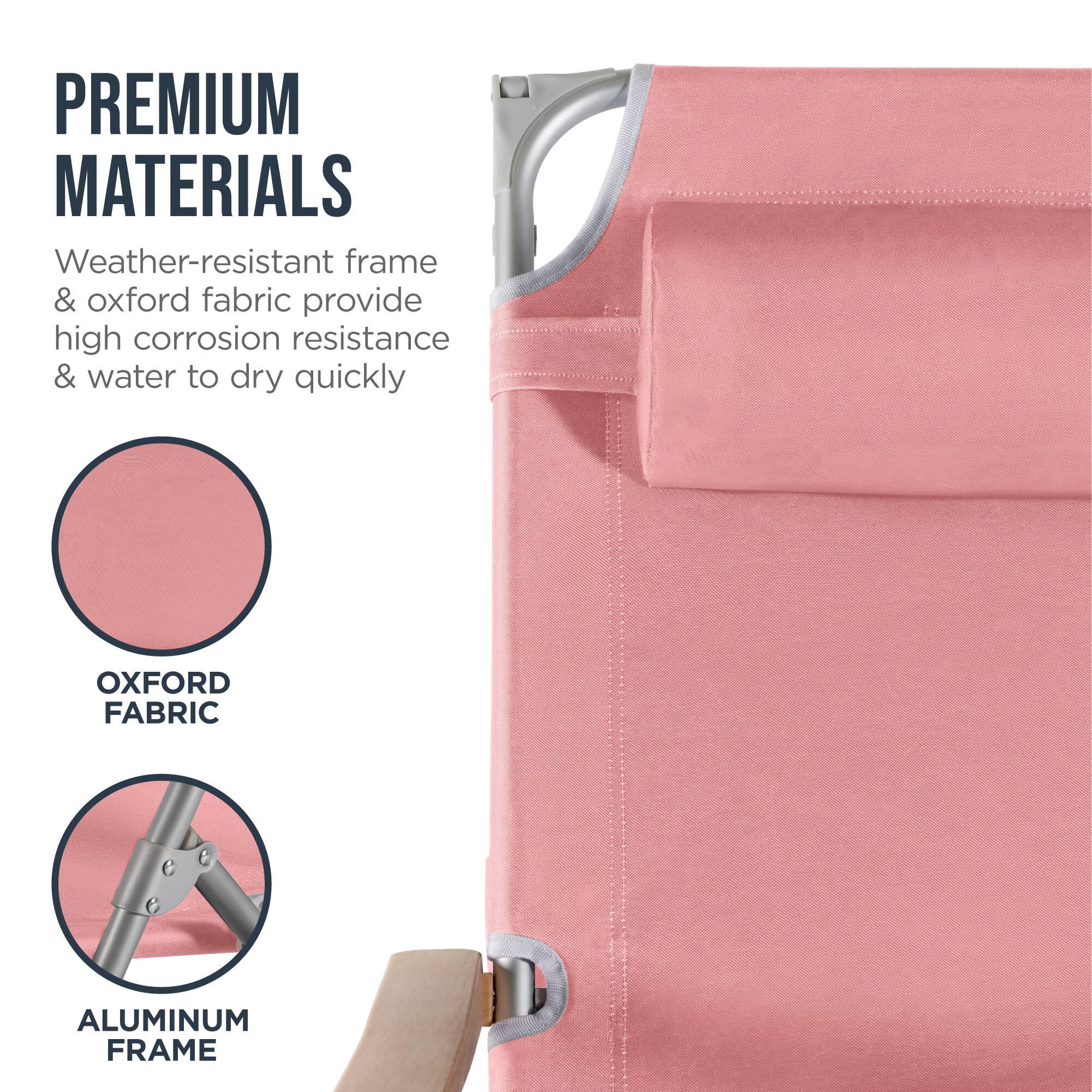 PREMIUM MATERIALS  
Weather-resistant frame & oxford fabric provide high corrosion resistance & water to dry quickly  
OXFORD FABRIC  
ALUMINUM FRAME
