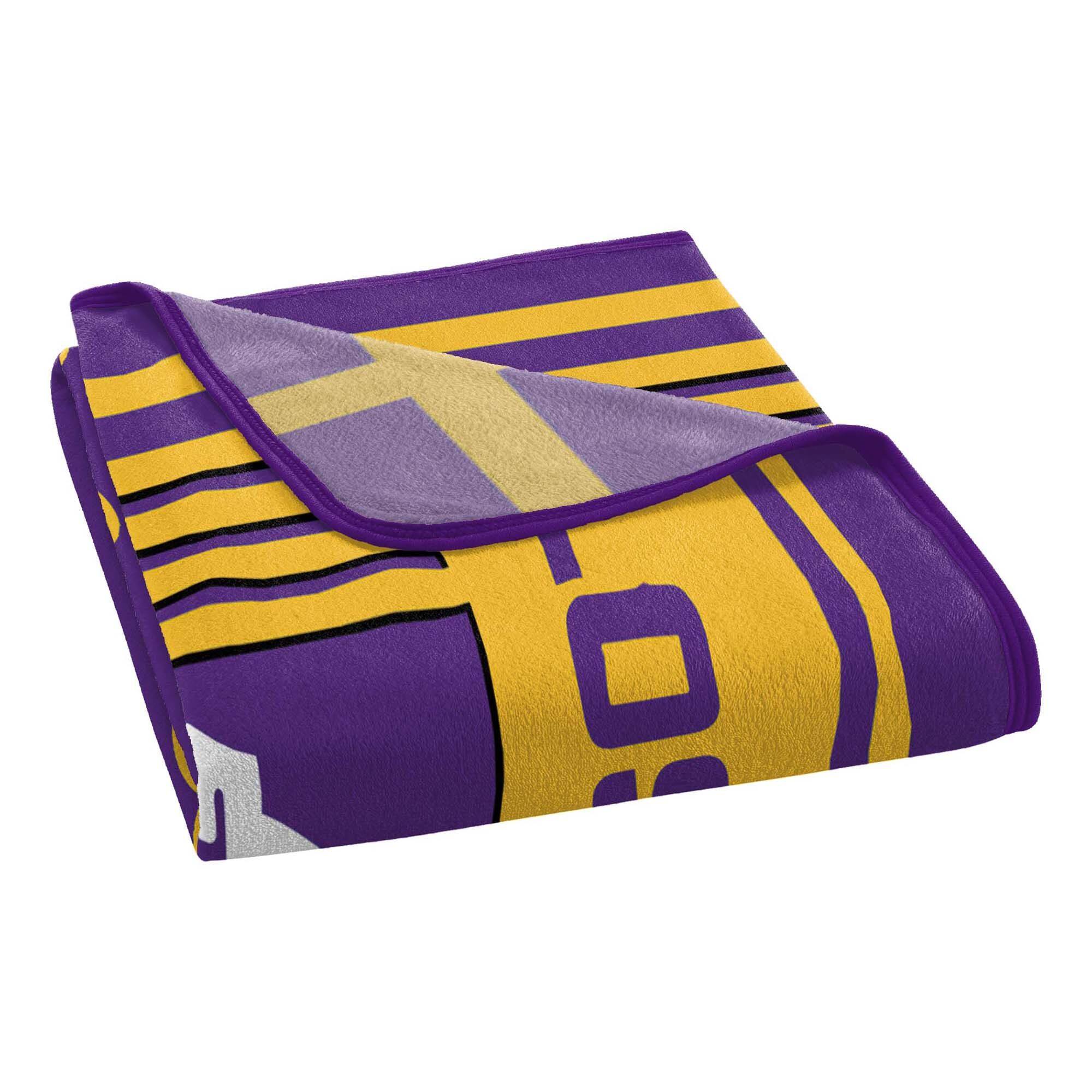 Back. Sweet Home Collection - NBA Los Angeles Lakers 46" x 60" Raschel Throw Blanket - Purple.