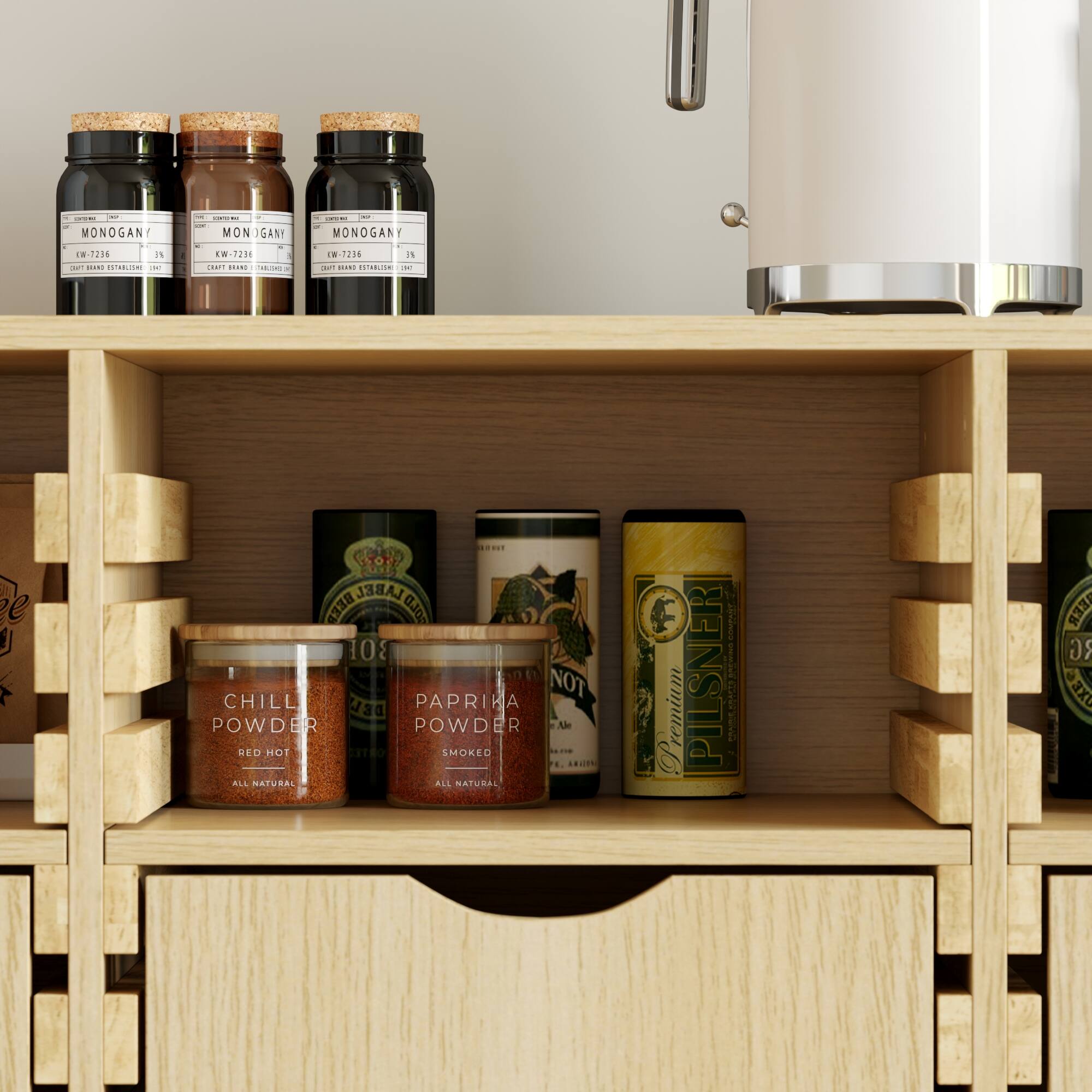 - MONOGANY - 10.7230 ..... ...  . - MONOGANY DELt-W N A - .E. i e  ! LABEL BEED 0J0S 108 NOT CHILL DEL PAPRIKA POWDER POWDER Ale RED HOT SMOKED . - T L.ITN ALL NATURAL ALL NATURAL FR ANIRGO I Premium PILSNER C B  RG ax