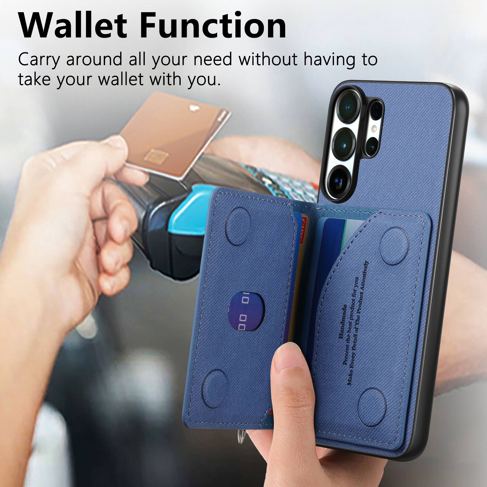 Wallet Function  
Carry around all your need without having to take your wallet with you.  

Attentively for product  
Froduct Handmade  
The best of the Detail  
Present Events