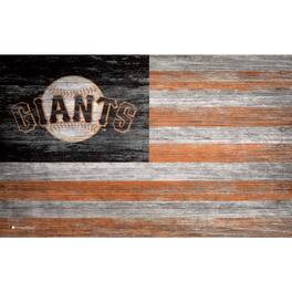Fan Creations - San Francisco Giants 11'' x 19'' Distressed Flag Sign - Multicolor