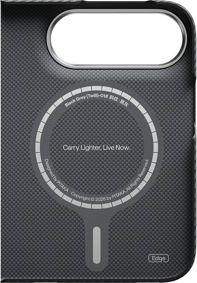 Grey (Twill)-01# Black  
Carry Lighter, Live Now.  
Designed by Reserved.  
PITAKA All Rights Copyright 2026 by PITAKA,  
Edge