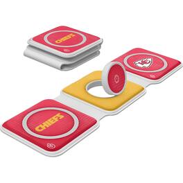 Keyscaper - Kansas City Chiefs 3-in-1 Foldable Charger - White