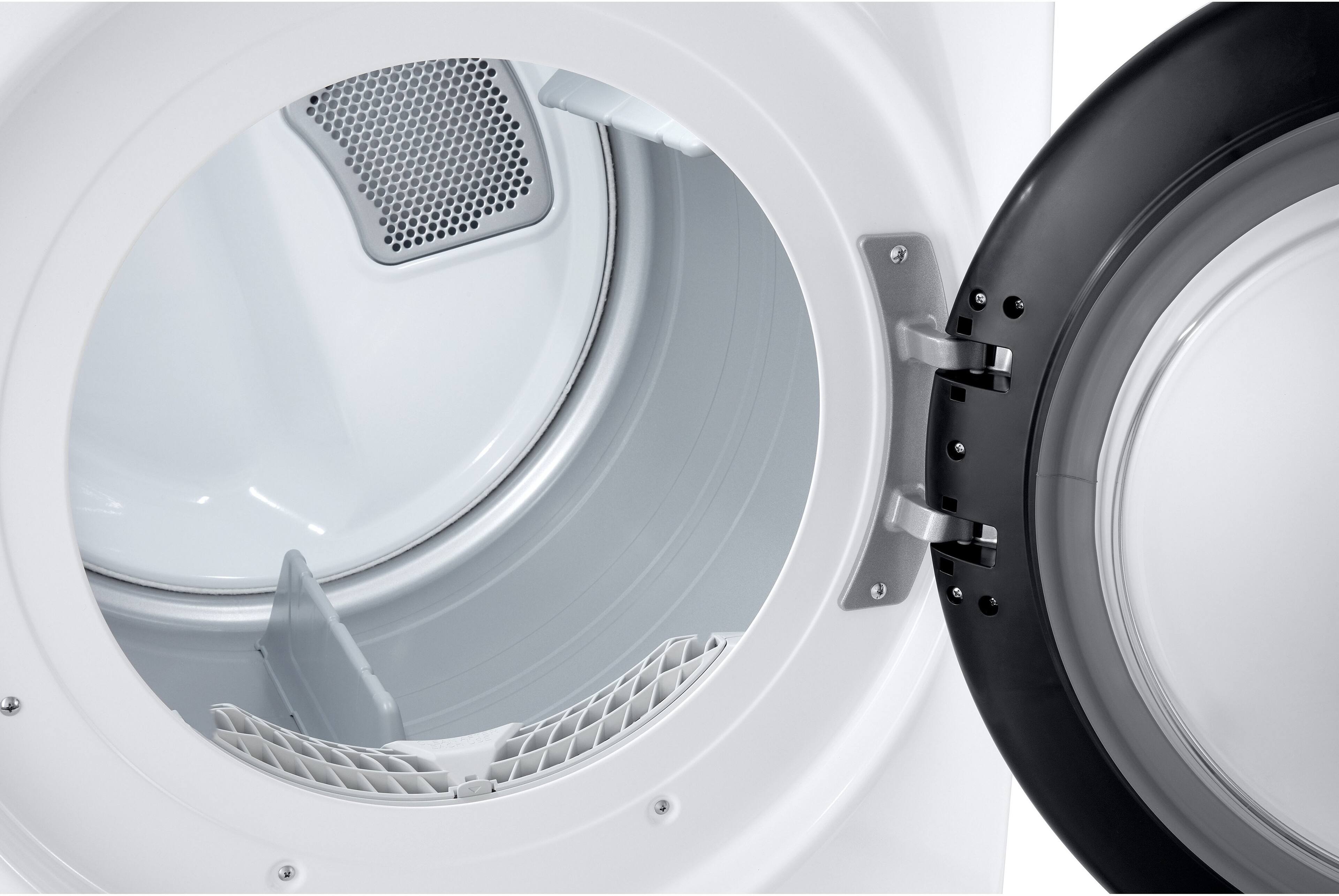 Alt View 9. LG - 7.4 Cu. Ft. Ultra Large Stackable Smart Gas Dryer with AI Sensor Dry and LoDecibel Quiet Operation - White.